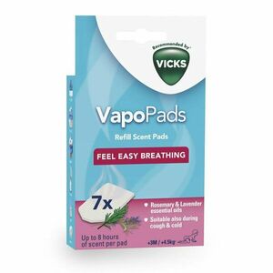 VICKS VAPOPADS VBR7, NAPLNE DO ZVLHCOVACOV S VONOU ROZMARINU A LEVANDULE, 7KS vyobraziť