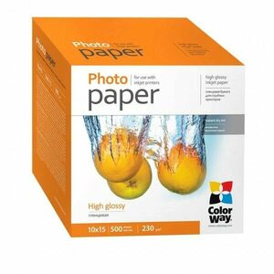 COLORWAY PHOTO PAPER HIGH GLOSSY 10X15 500KS (PG2305004R) vyobraziť