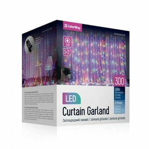 COLORWAY LED GIRLANDA/ VNUTORNE/300LED/DLZKA 3 X 3M/VIAC FAREBNA/ AC 220V (CW-GW-300L33VMC) vyobraziť