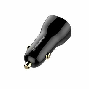 COLORWAY CAR CHARGER POWER DELIVERY PORT PPS USB (USB-A + USB-C) (60W) BLACK (CW-CHA046PD-BK) vyobraziť