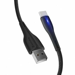 COLORWAY CABLE USB - TYPE-C (PVC+LED) 2.4A 1M BLACK (CW-CBUC034-BK) vyobraziť