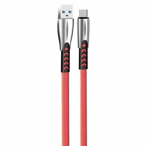 COLORWAY CABLE USB - TYPE-C (ZINC ALLOY) 2.4A 1M RED (CW-CBUC012-RD) vyobraziť