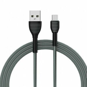 COLORWAY CABLE USB - MICROUSB (BRAIDED CLOTH) 3A 1M GRAY (CW-CBUM041-GR) vyobraziť