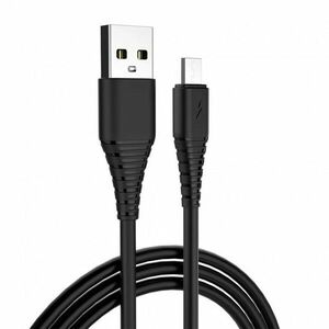 COLORWAY CABLE USB - MICROUSB (PVC) 2.4A 1M BLACK (CW-CBUM025-BK) vyobraziť