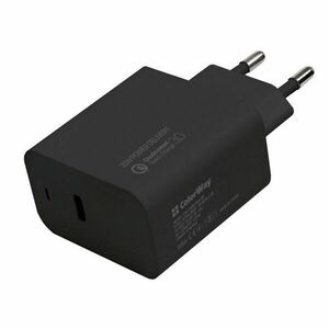 COLORWAY USB CHARGER POWER DELIVERY PORT USB TYPE-C (20W) BLACK (CW-CHS023PD-BK) vyobraziť