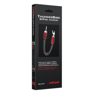 AUDIOQUEST BiWire Jumpers Thunderbird BAN>SPADE/S Set of 4 vyobraziť