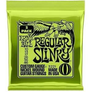 Ernie Ball 3221 Regular Slinky 3-Pack Struny pre elektrickú gitaru vyobraziť