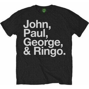 The Beatles Tričko John, Paul, George & Ringo Unisex Black 2XL vyobraziť