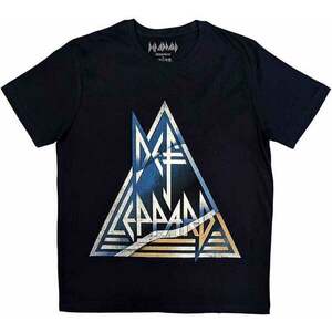 Def Leppard Tričko Triangle Logo Unisex Navy Blue 2XL vyobraziť