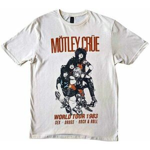 Motley Crue Tričko World Tour Vintage Unisex White S vyobraziť