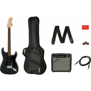 Fender Squier Affinity Series Stratocaster HSS Pack LRL Charcoal Frost Metallic Elektrická gitara vyobraziť