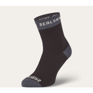 Sealskinz Waterproof Warm Weather Ankle Length Sock Black/Grey S Cyklo ponožky vyobraziť