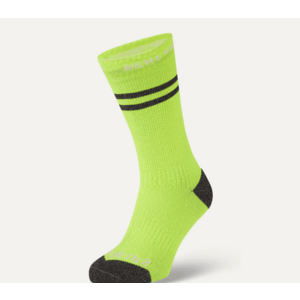 Sealskinz Waterproof Warm Weather Mid Length Sock With Hydrostop Neon Yellow/Black/White L Cyklo ponožky vyobraziť