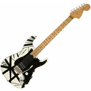 EVH Striped Series 78 Eruption Relic Relic White with Black Stripes Relic Elektrická gitara vyobraziť