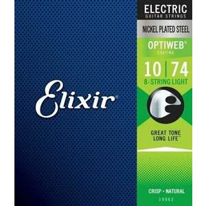 Elixir 19062 Optiweb Light 8 String Struny pre elektrickú gitaru vyobraziť