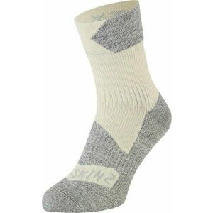 Sealskinz Bircham Waterproof All Weather Ankle Length Sock Cream/Grey Marl M Cyklo ponožky vyobraziť