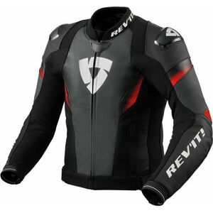 Rev'it! Jacket Control Black/Neon Red 50 Kožená bunda vyobraziť