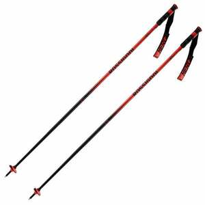 Rossignol Hero SL Ski Poles Black/Red 115 cm Lyžiarske palice vyobraziť