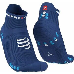 Compressport Pro Racing V4.0 Run Low Sodalite/Fluo Blue T4 Bežecké ponožky vyobraziť