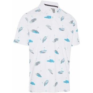 Callaway Golf Novelty Print Mens Bright White L Polo košeľa vyobraziť