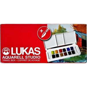 Lukas Aquarell Studio Travel Box Sada akvarelových farieb 12 ks vyobraziť