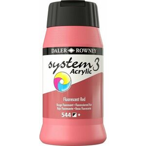 Daler Rowney System3 Akrylová farba Fluorescent Red 500 ml 1 ks vyobraziť