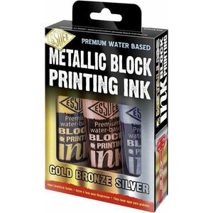 Essdee Block Printing Ink Farba na linoryt Metalický 3 x 300 ml vyobraziť