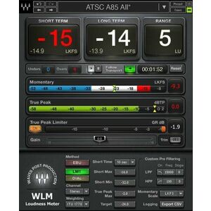 Waves WLM Plus Loudness Meter (Digitálny produkt) vyobraziť