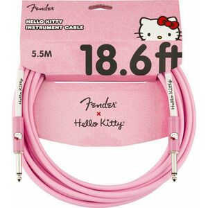 Fender Hello Kitty Instrument 18ft / 5‚49 m Rovný - Rovný Nástrojový kábel vyobraziť