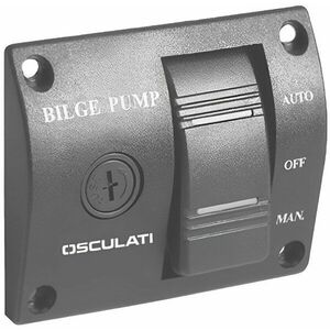 Osculati Universal Switch Panel for Bilge Pumps 12 / 24 V Lodný vypínač, prepínač vyobraziť