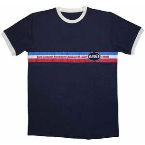 Oasis Tričko 1996 Tour Horizontal Stripes Ringer Unisex Navy Blue 2XL vyobraziť