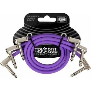 Ernie Ball Flex 3 Pack 30, 48 cm Zalomený - Zalomený Patch kábel vyobraziť