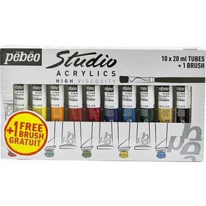 Pébéo 69.2910 Sada akrylových farieb 10 x 20 ml vyobraziť