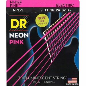 DR Strings NPE-9 Neon Struny pre elektrickú gitaru vyobraziť