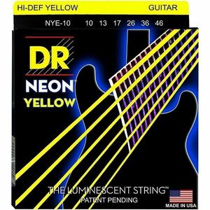 DR Strings NYE-10 Neon Struny pre elektrickú gitaru vyobraziť