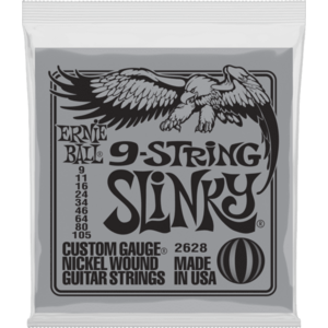 Ernie Ball 2628 Slinky 9 String Struny pre elektrickú gitaru vyobraziť