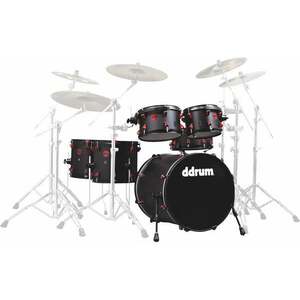 DDRUM Hybrid 6 Acoustic/Trigger Black Akustická bicia sada vyobraziť