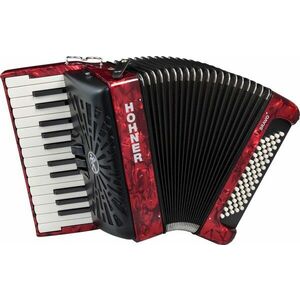 Hohner Bravo II 60 Klávesový akordeón Red vyobraziť