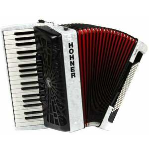 Hohner Bravo III 96 Klávesový akordeón White vyobraziť