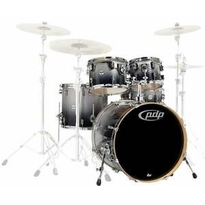 PDP by DW Concept Shell Pack 5 pcs 22" Silver to Black Sparkle Akustická bicia sada vyobraziť