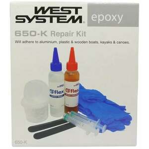 West System 650-K Aluminum Boat Repair Kit Transparent 236 ml Polyester, Epoxid vyobraziť