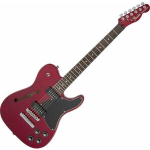 Fender Jim Adkins JA-90 Telecaster Thinline IL Crimson Red Transparent Elektrická gitara vyobraziť