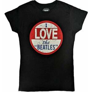 The Beatles Tričko Vintage I Love The Beatles Womens Black L vyobraziť