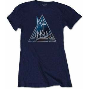 Def Leppard Tričko Triangle Logo Womens Navy Blue XL vyobraziť