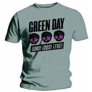 Green Day Tričko Three Heads Better Than One Unisex Grey S vyobraziť