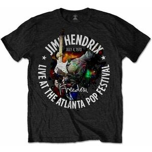 Jimi Hendrix Tričko Atlanta Pop Festival 1970 Unisex Black S vyobraziť