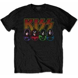 Kiss Tričko Logo, Faces & Icons Unisex Black L vyobraziť