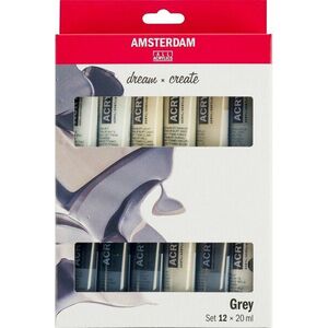 Amsterdam General Selection Sada akrylových farieb Greys 12 x 20 ml vyobraziť