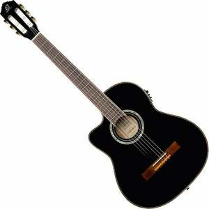 Ortega RCE145LBK 4/4 Black Klasická gitara s elektronikou vyobraziť