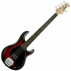 Sterling by MusicMan S.U.B. RAY5 Red Ruby Burst Satin 5-strunová basgitara vyobraziť